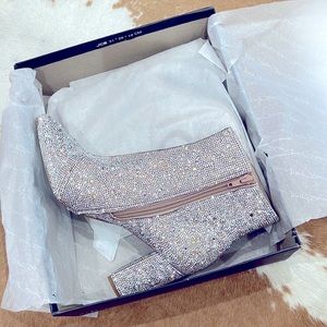 Rhinestone Betsey Johnson Ankle Boots